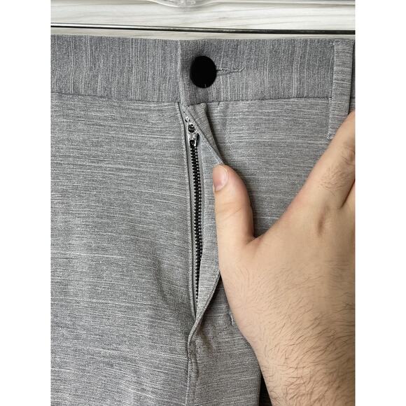Hurley Shorts Mens 38 Gray Hybrid Stretch Casual Performance Golf Zipper Pockets - Picture 5 of 11